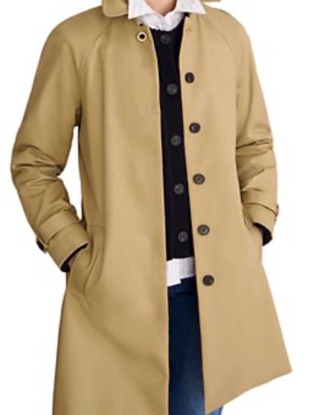 ASOS Women's Tan Single-Breasted Trench Coat